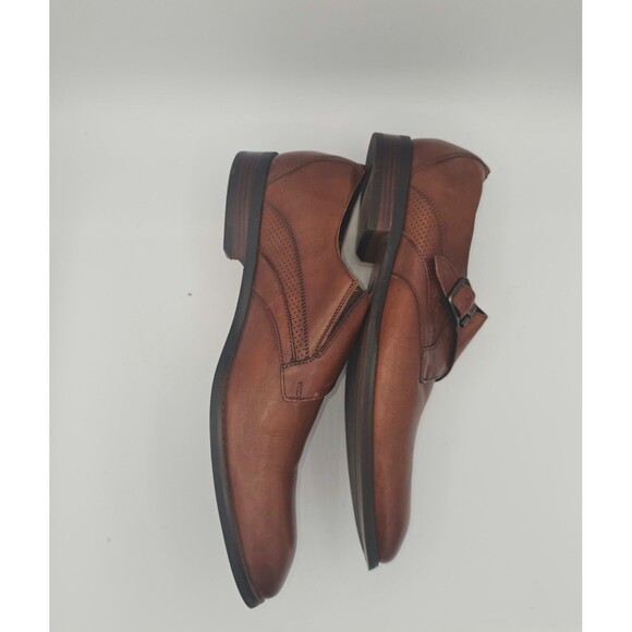 Stacy Adams Karcher Monk Strap Cognac Leather Dress Shoes 11M main image 8